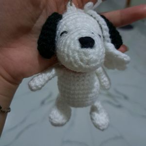 Snoopy Crochet Keychain