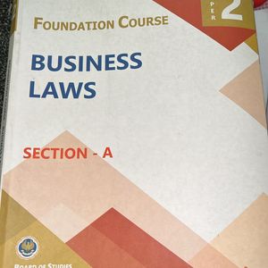 Ca Foundation Law Book