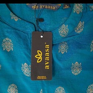 Avassa Sea Green Kurta from Ajio