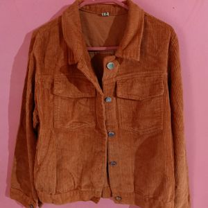 Brown Orangish Half  Jacket.