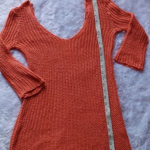 Backless Wool Top Cum Dress