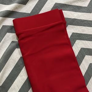 Red Pencil Skirt For Fomal Wear