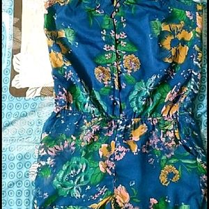 Tropical Print Jumpsuit