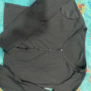 Full Sleeve Black Top