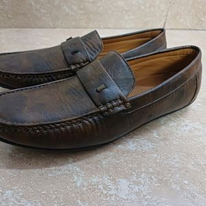 BROWN Loafer Shoes (Size: 9)