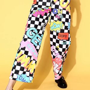 Abstract Print Classy Pants