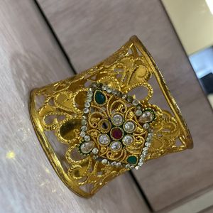 Golden Kada Free Size Stone Work