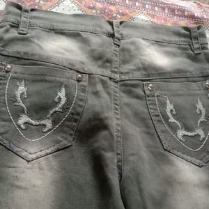 Women Embroided Jeans