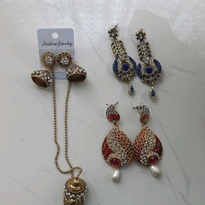 Combo Of 3 Traditional Earrings