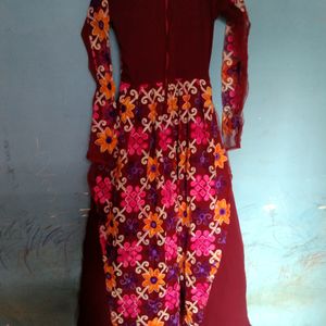 Women's Gown Embroidery Work