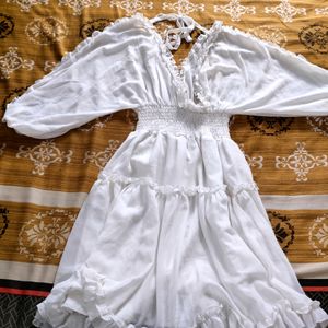 Pretty White Fairy Korean  Dress