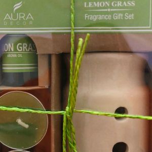 Aura Decor Lemon Grass Fragrance Gift Set.