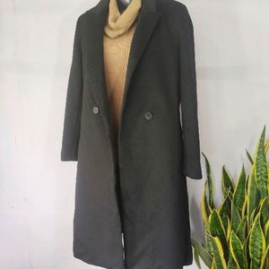 Imported Unisex Black Overcoat