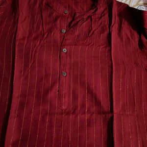 Mens Maroon Kurta