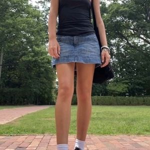 Denim Mini Skirt From Savana