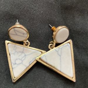 Classy Marble Earring