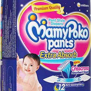 Mamy Poko Pants Diaper Size-L Total-12 Piece