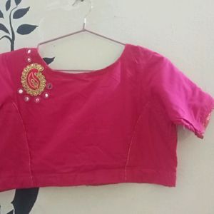 Bright Pink Blouse