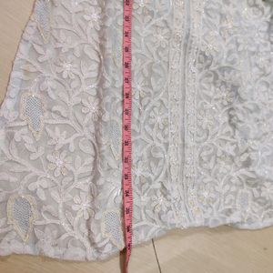 Chikankari Type Kurti With Dupatta