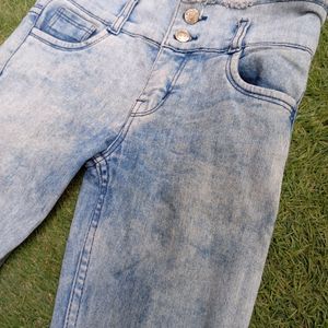 Hight Waist Quarter jeans