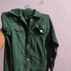 Olive Green Jacket For Girls