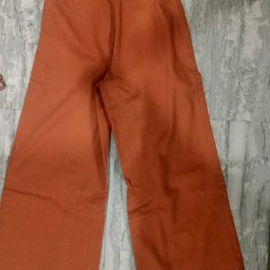 Flared Orange Jeans