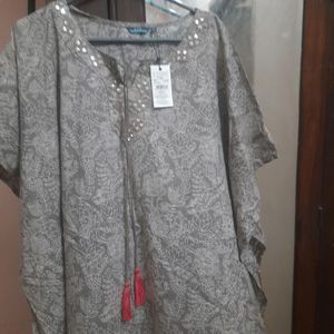 New Stylish Grey Kaftan Kurthi