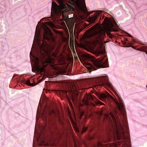 Cute Velvet Co-ord