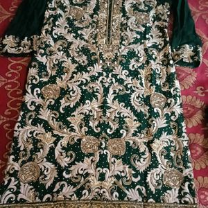 Handwork Thredwork Kurti Dupatta