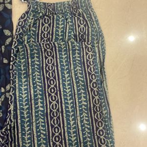 Indigo Printed Kurta Set