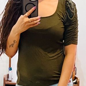 Solid Olive Green Tshirt