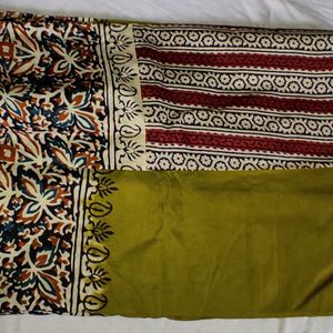 Green Kalamkari Saree