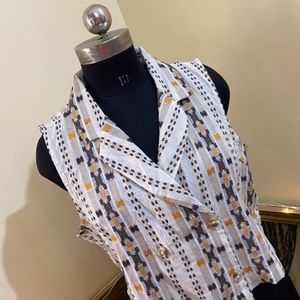 Bombay Paisley Cotton Waistcoat