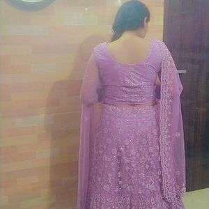 Lavender Colour Lehenga  Choli