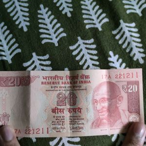 Rare 1 And 5, 20  Rupee Note