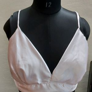 White Backless Blouse