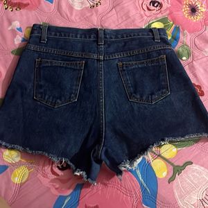 High Waist Denim Shorts