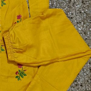 Yellow Kurta Dress Set