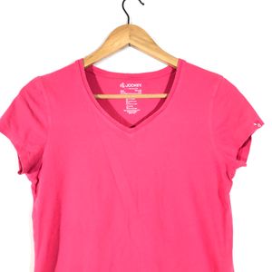 Pink Casual T-Shirt (Women’s)