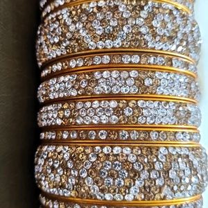 Golden Stone Bangles