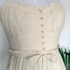 Cottage Core Pinteresty Off White Dress