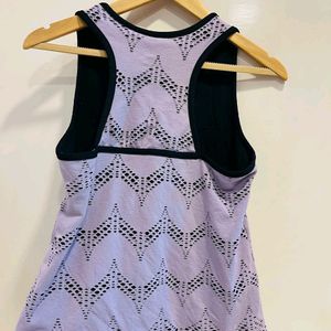 Purple Beautiful Cutwork Detailing Top