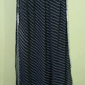 New/Unused Black Gown With Dupatta