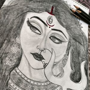 Maa Durga Sketch