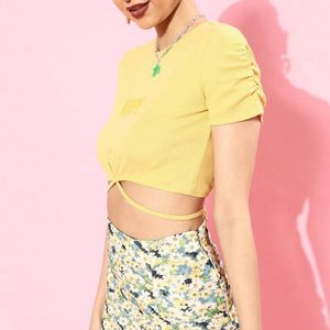 Roadster Strings Attached Crop Top