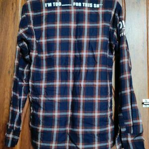 Men Brown Checked Casual Shirt