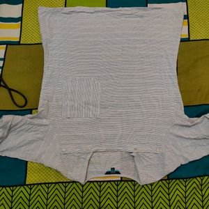 Square Neck White Top