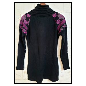 High Neck Woolen Top