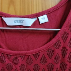 Max Brand Kurta Small Size