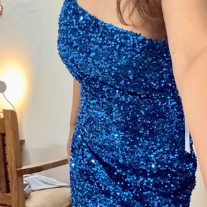 Sparkly Navy Blue Sequins Dress (Brand New)